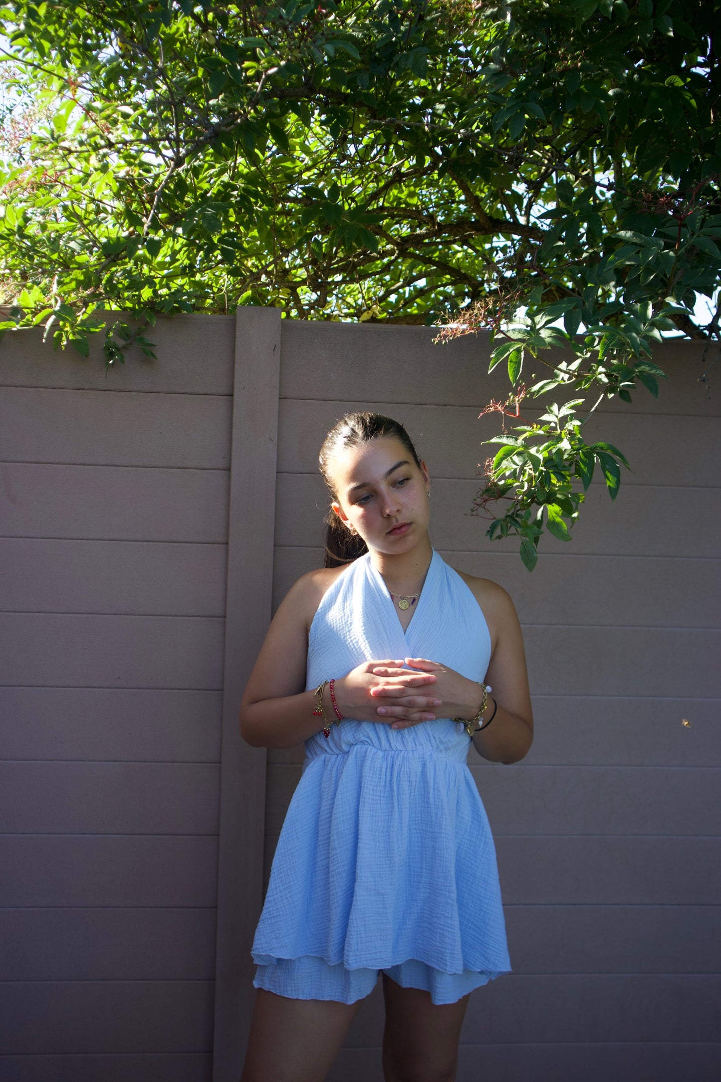 Robe jade bleue