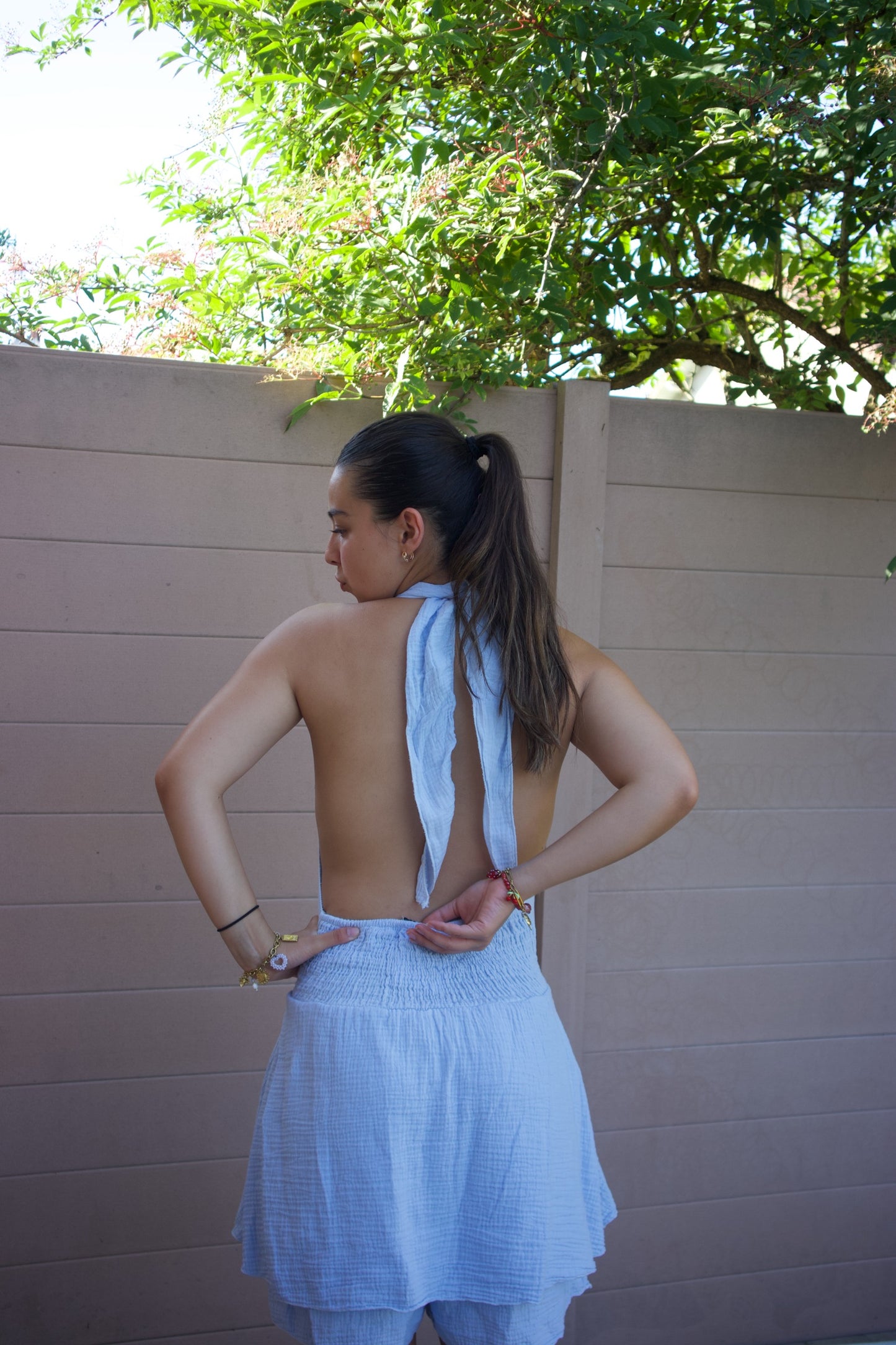 Robe jade bleue