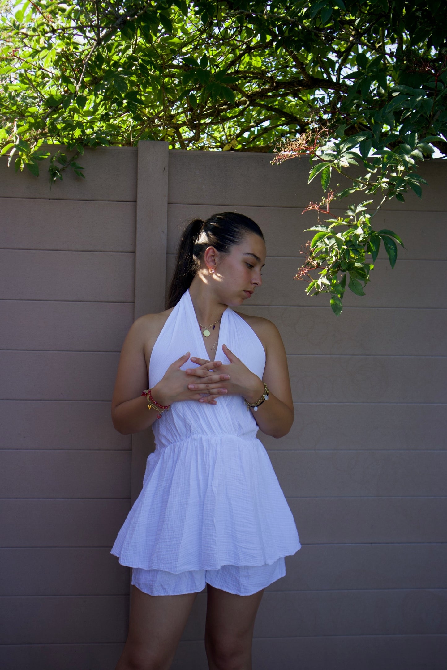 Robe blanche jade