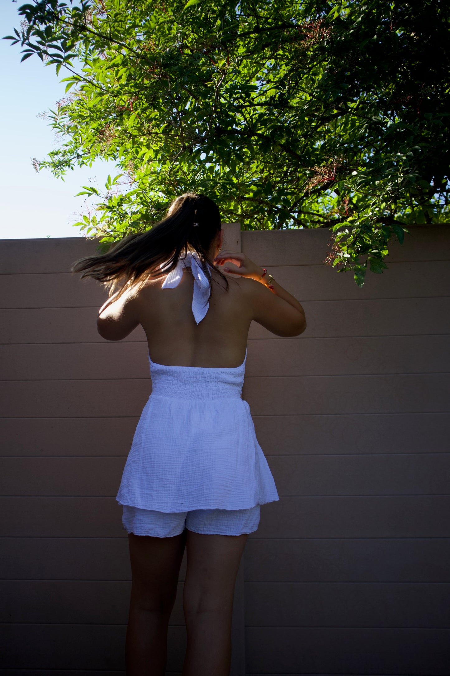 Robe blanche jade