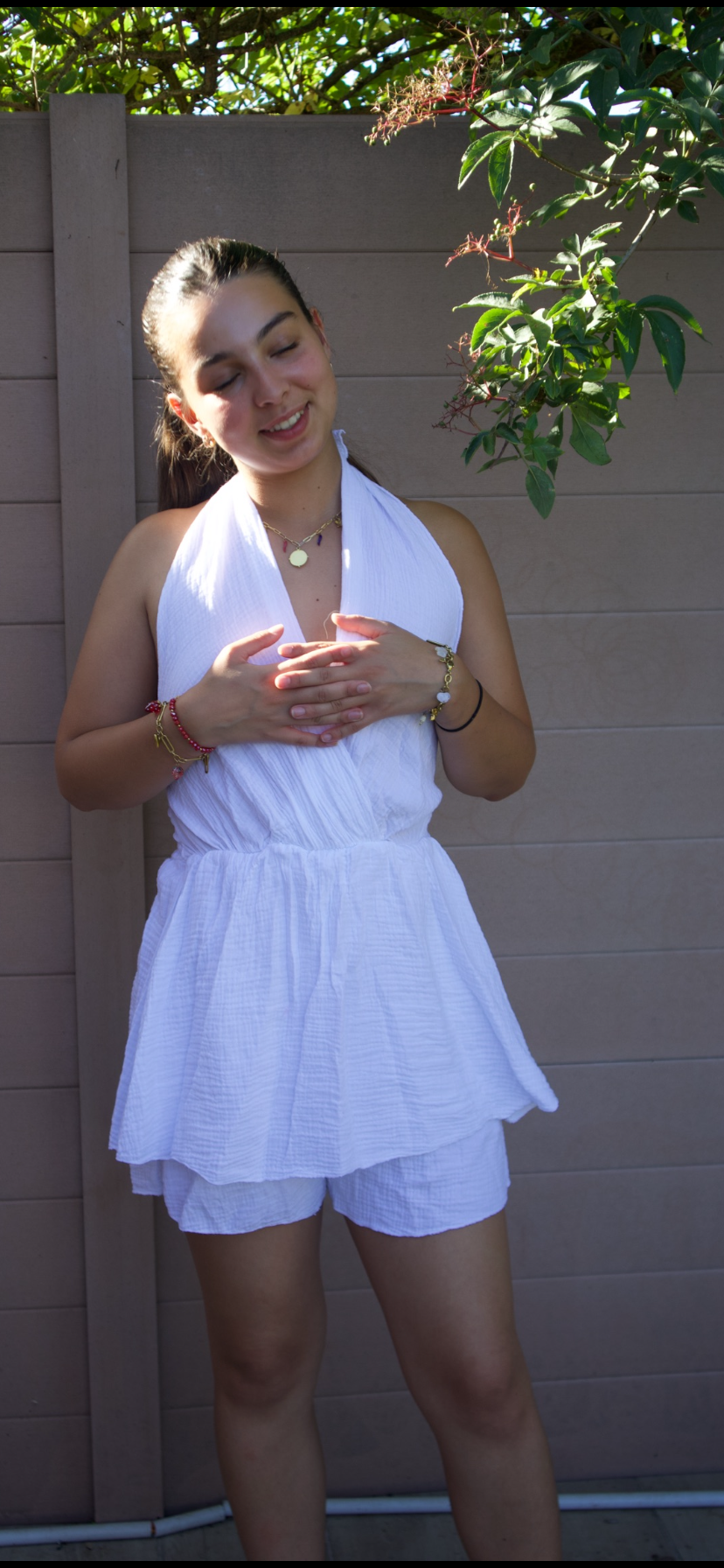 Robe blanche jade