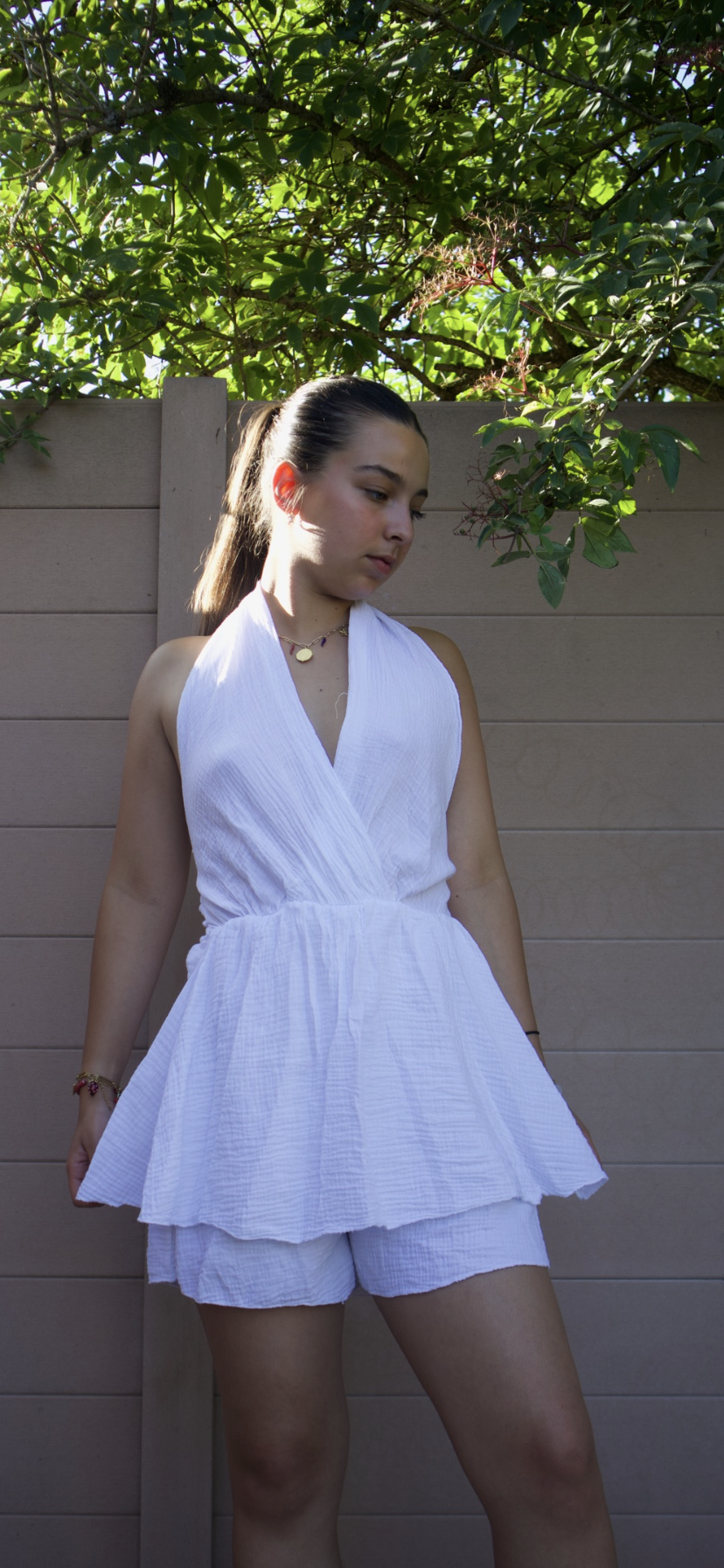 Robe blanche jade