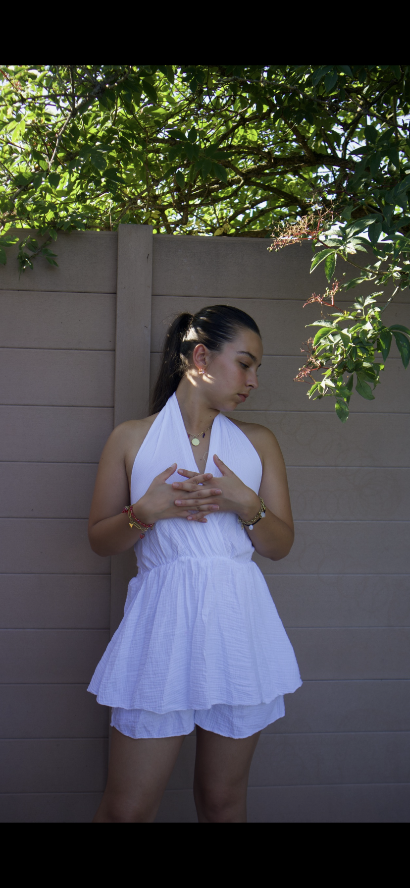 Robe blanche jade