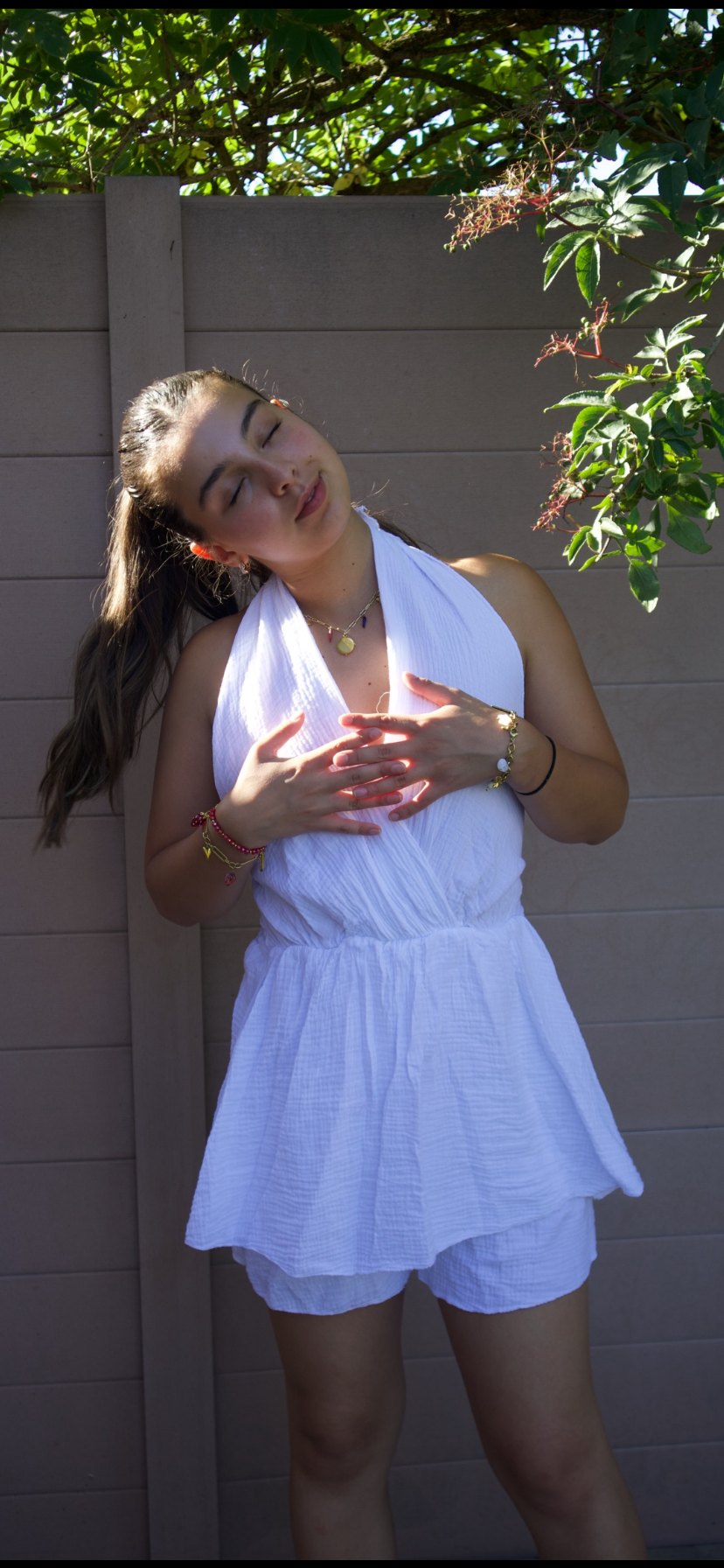 Robe blanche jade
