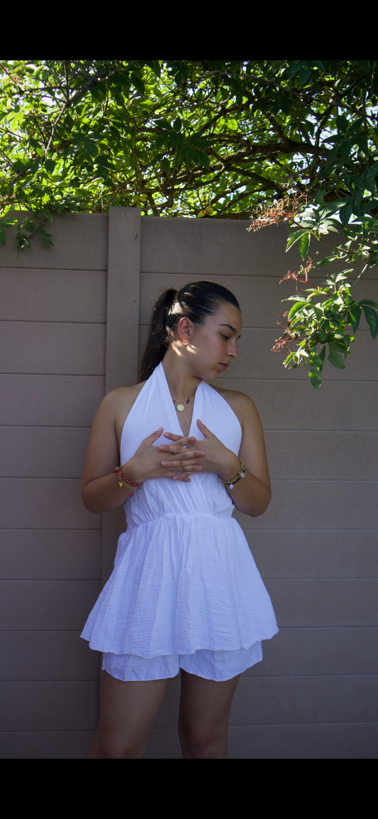 Robe blanche jade